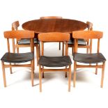 G Plan Fresco dining table and six chairs