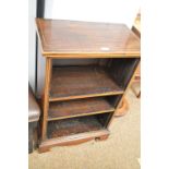 20th Century mahogany open bookcase