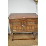 A 20th Century oak side cabinet