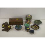 Cloisonne and snuff boxes