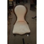 Victorian mahogany nursing chair