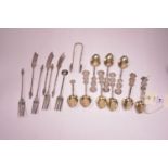 Chinese teaspoons, knives forks and other items