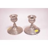 Persian silver candlesticks