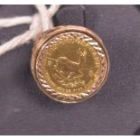 1/10 Krugerrand coin ring