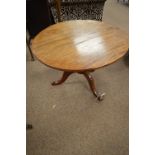 20th Century mahogany tripod table