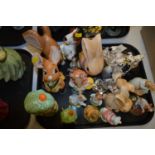 Royal Doulton, Royal Albert, Beswick, Sylvac and Pendelfin mixed animal figurines