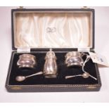 Silver condiment set