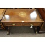 20th Century mahogany and inlaid coffee table