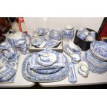 Spode Italian blue and white tea and dinnerware