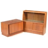 G Plan bookcase and cabinet