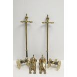 Brassware including Egyptian andirons