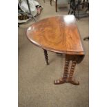 Small 20th Century walnut Sutherland table