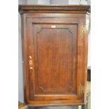 Early 19th Century oak corner cabinet