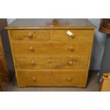 Victorian and later simulated pine chest
