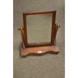 Victorian walnut swing mirror