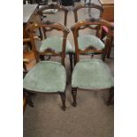 Victorian walnut dining chairs