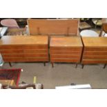 Three mid Century teak chests