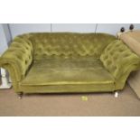 Victorian button back settee