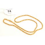 9ct yellow gold necklace