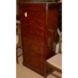 20th Century mahogany Wellington chest