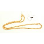 9ct gold curb link necklace