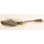 A Victorian silver fish slice