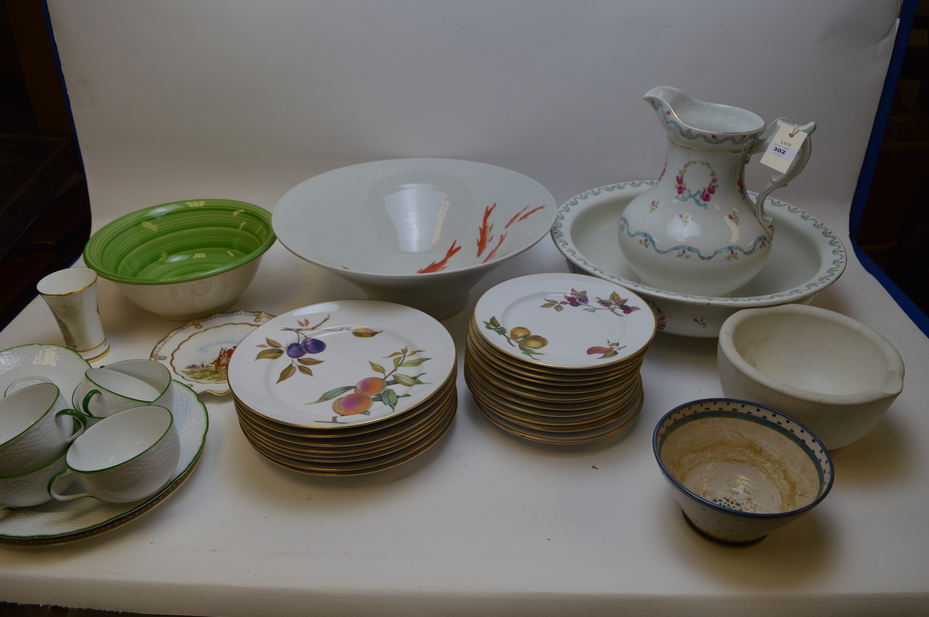 Mixed china including Royal Worcester and Crown Derby