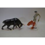 Rosenthal bull fighter and bull group