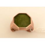 A jade signet ring