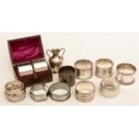 Silver and other napkin rings