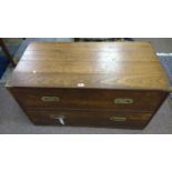 20th Century camphor wood campaign style chest