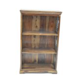 Modern hardwood open bookcase