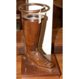 20th Century stick stand in the form of a riding boot