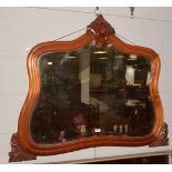 Victorian over mantel mirror