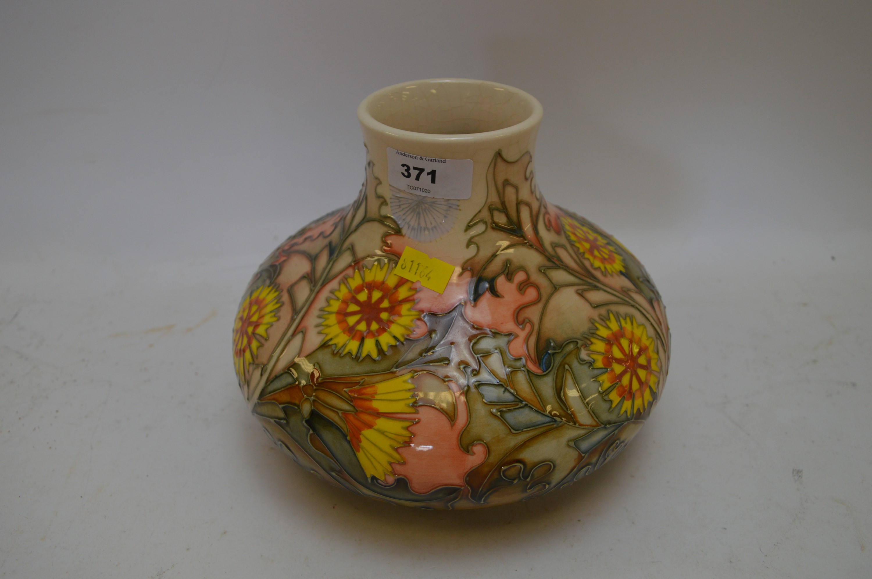 Moorcroft Dandelion vase