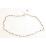 9ct white gold necklace