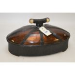 Modern oval shaped box and cover