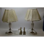 Lamps and andirons