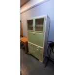 20th Century white painted kitchen cabinet