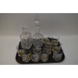 Decanters and whisky tumblers