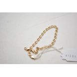 A 9ct gold bracelet