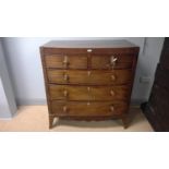 Georgian mahogany chest of drawers.