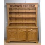 Victorian-style pine dresser.