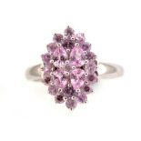 Pink sapphire dress ring