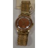 9ct yellow gold Smith wristwatch