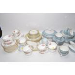 A part Royal Worcester Roanoke floral printed tea services, comprising: twelve large cups and