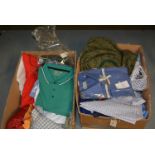 Two boxes of clothing