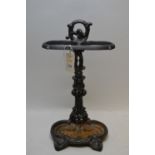 Victorian-style cast iron stick stand.