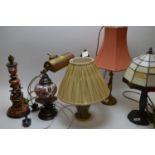 Miscellaneous lamps and shades.