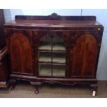 Early 20th C bowfront display cabinet.